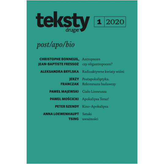 Teksty Drugie 1/2020 - Post/apo/bio -zdjęcie numer 1