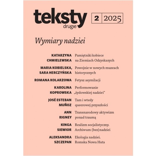 Teksty Drugie 2/2025 - Wymiary nadziei -zdjęcie numer 1
