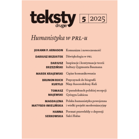 Teksty Drugie 5/2025 - Humanistyka w PRL-u -zdjęcie numer 1