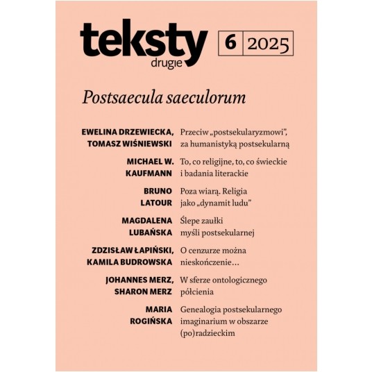 Teksty Drugie 6/2025 - Postsaecula saeculorum -zdjęcie numer 1